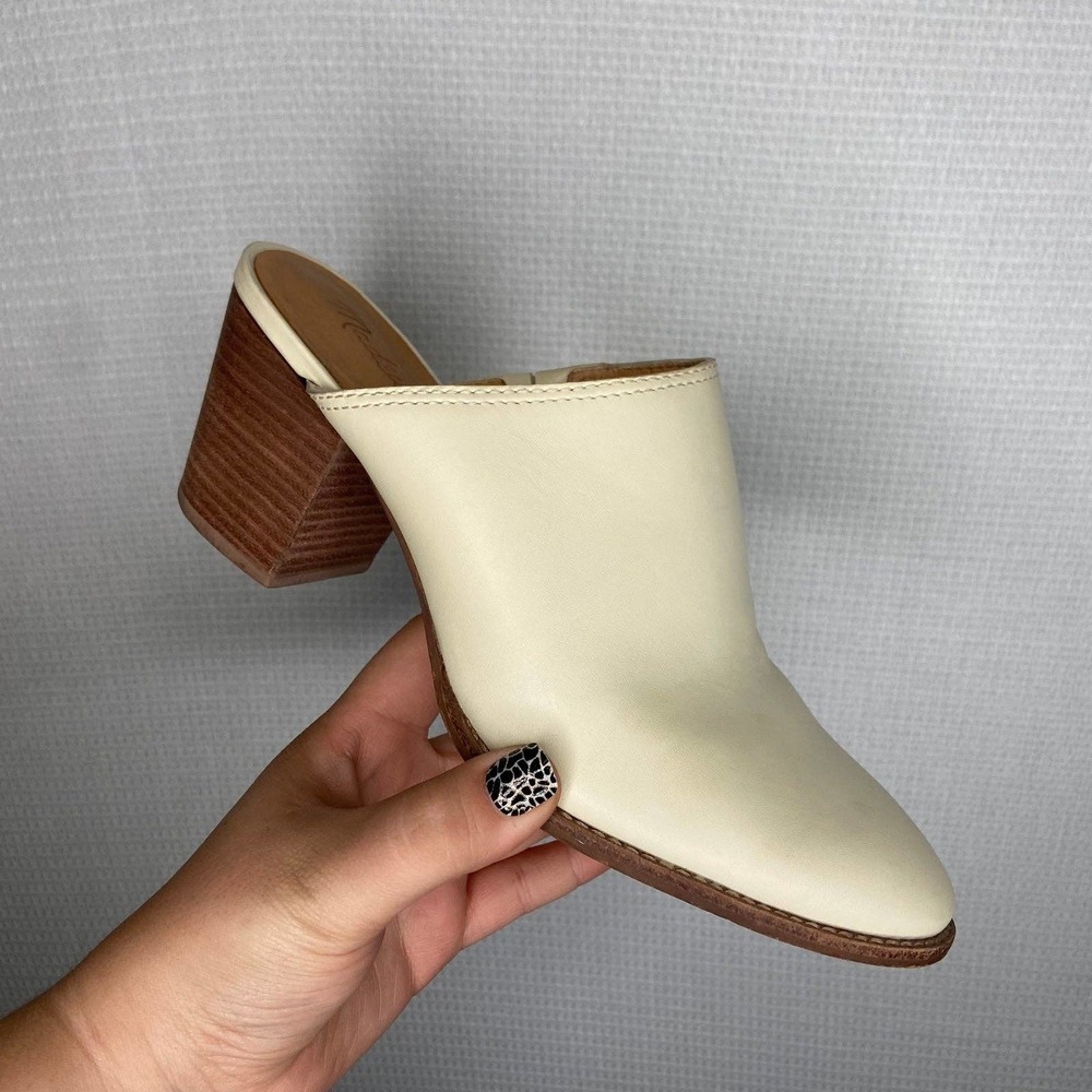 Madewell Cream Colored Harper Mule Sz. 8 - Picture 2 of 11